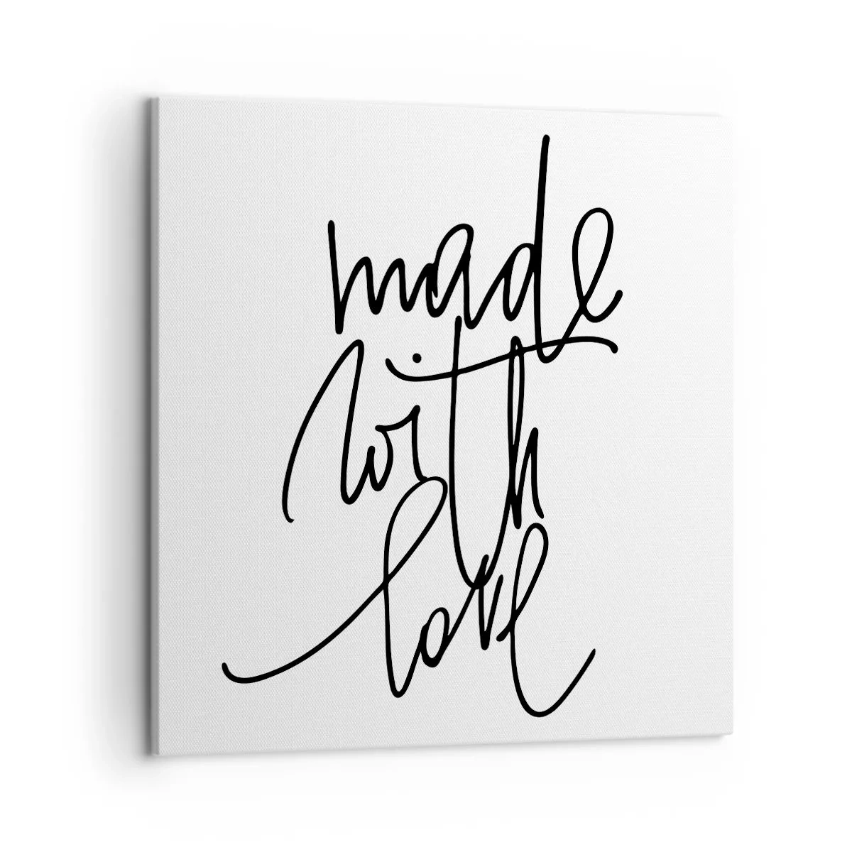 Bild auf Leinwand - Leinwandbild - Die beste Marke - 50x50 cm