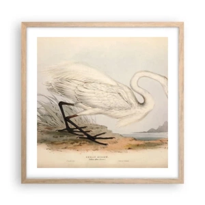 Poster in einem Rahmen aus heller Eiche - Dame auf den Binsen - 50x50 cm