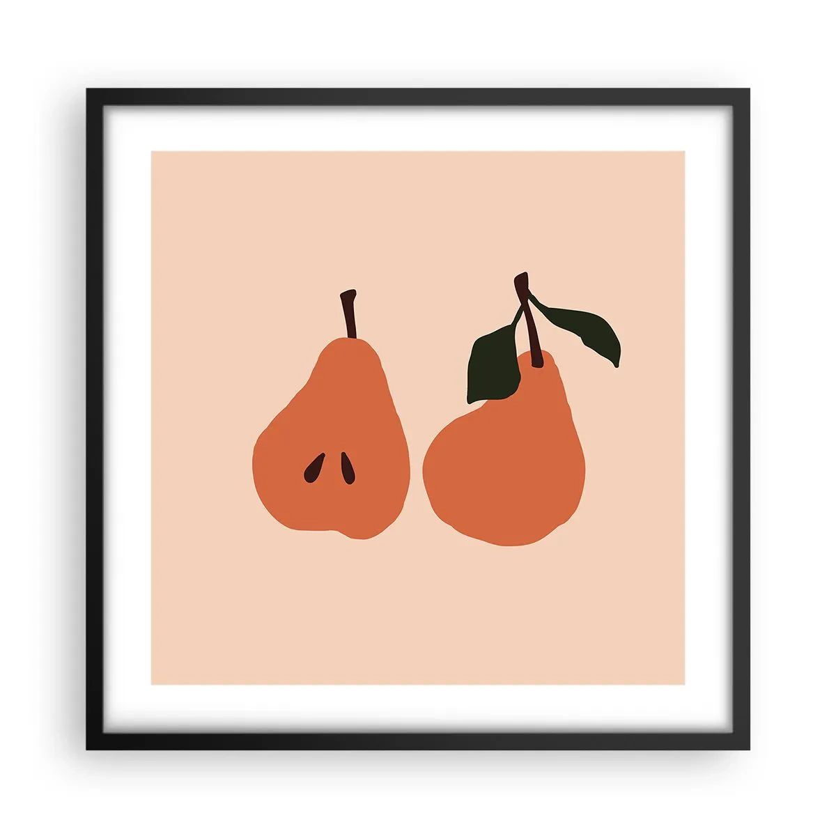 Poster in einem schwarzem Rahmen - Pure Süße - 50x50 cm