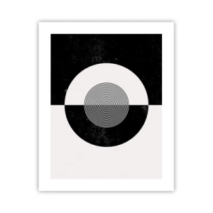 Poster - Harmonie in Schwarz und Weiß - 40x50 cm