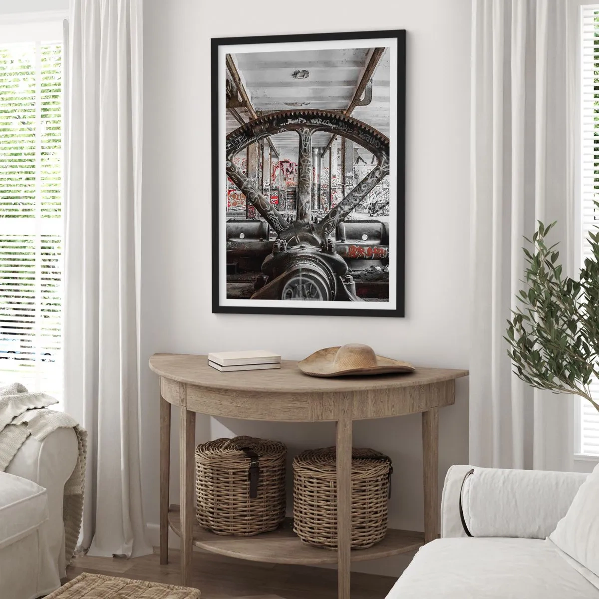 Poster in einem schwarzem Rahmen - Das geheime Leben der Fabrik - 61x91 cm
