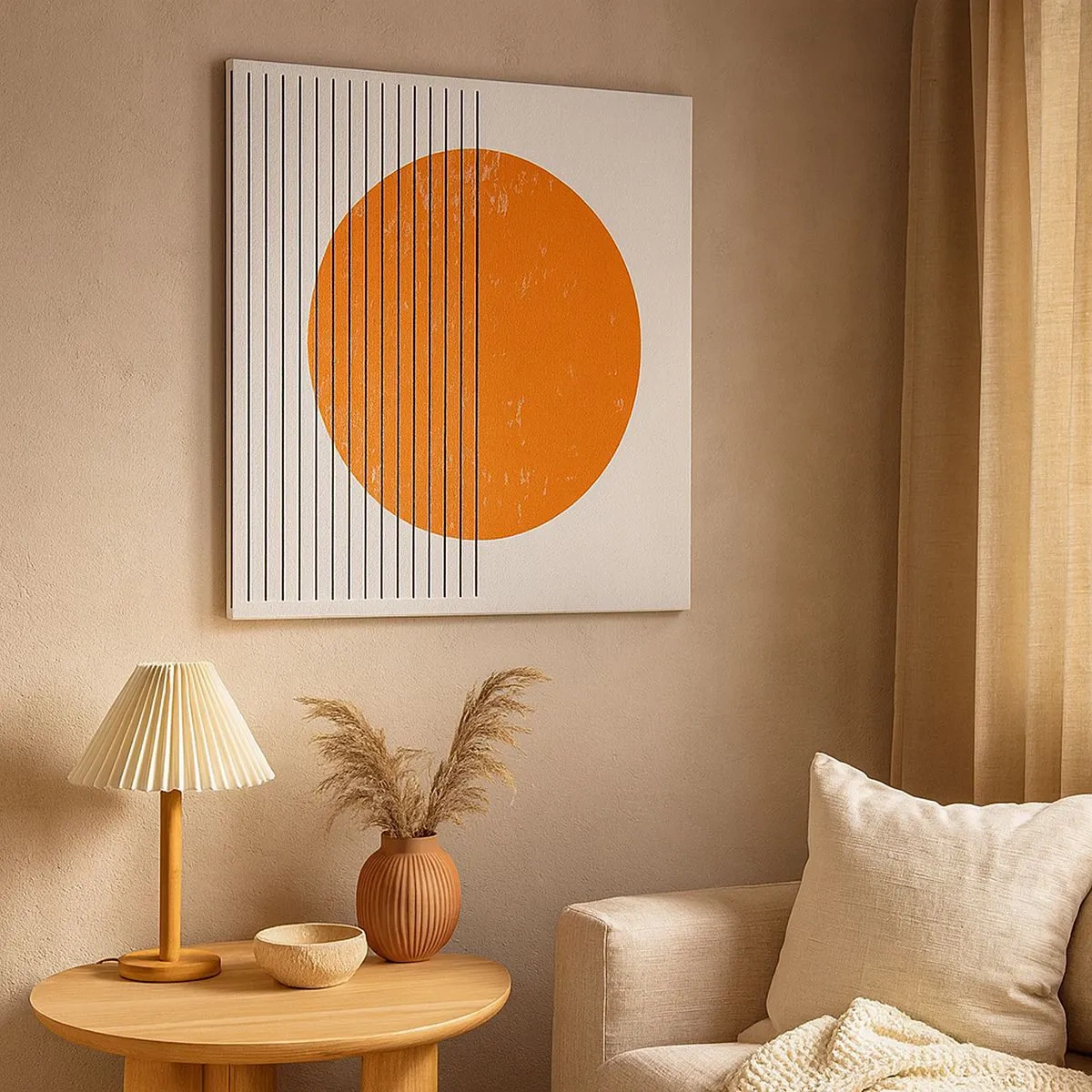 Bild auf Leinwand - Leinwandbild - Immer die Sonne - 30x30 cm