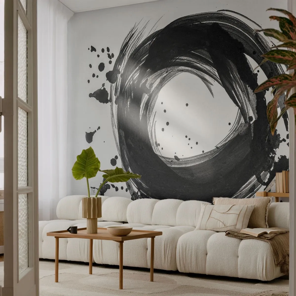 Fototapete Premium Canvas - Der Wirbel der Schöpfung - Abstraktion, Stück, Grafik - 350x256 cm