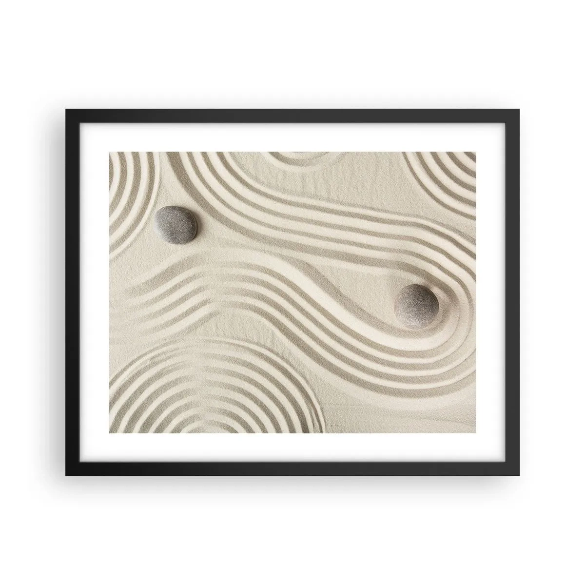 Poster in einem schwarzem Rahmen - Ein Hauch von Wärme - 50x40 cm