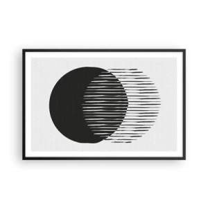 Poster in einem schwarzem Rahmen - Sein Alter Ego - 91x61 cm