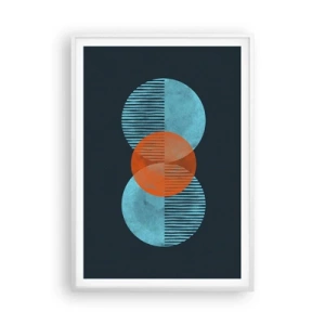 Poster in einem weißen Rahmen - Symmetrische Komposition - 70x100 cm