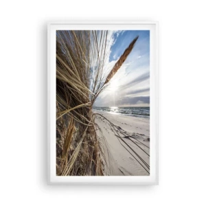 Poster in einem weißen Rahmen - Ein Treffen der Elemente der Natur - 61x91 cm