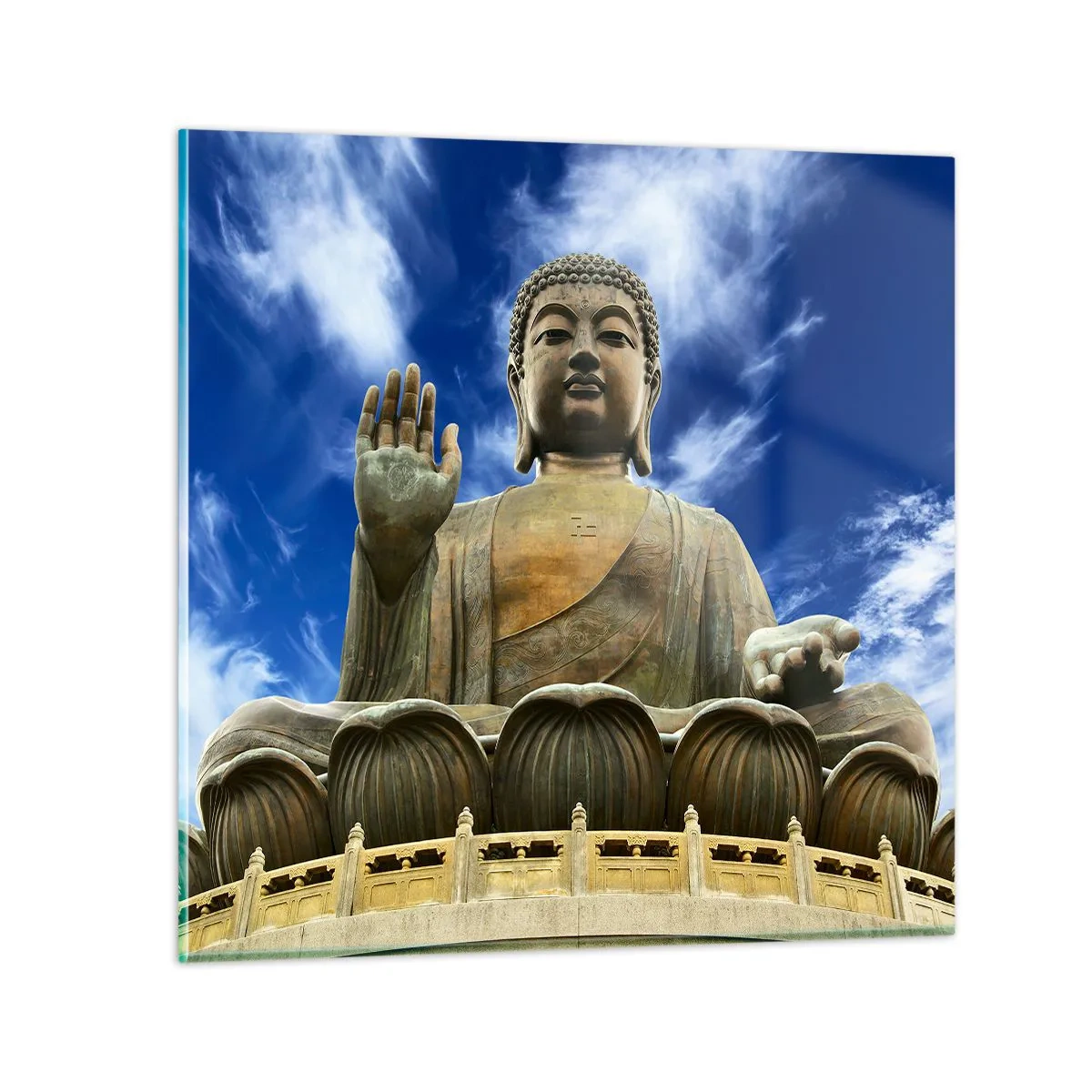 Glasbild - Bild auf glas - Leben ohne Angst - 50x50 cm