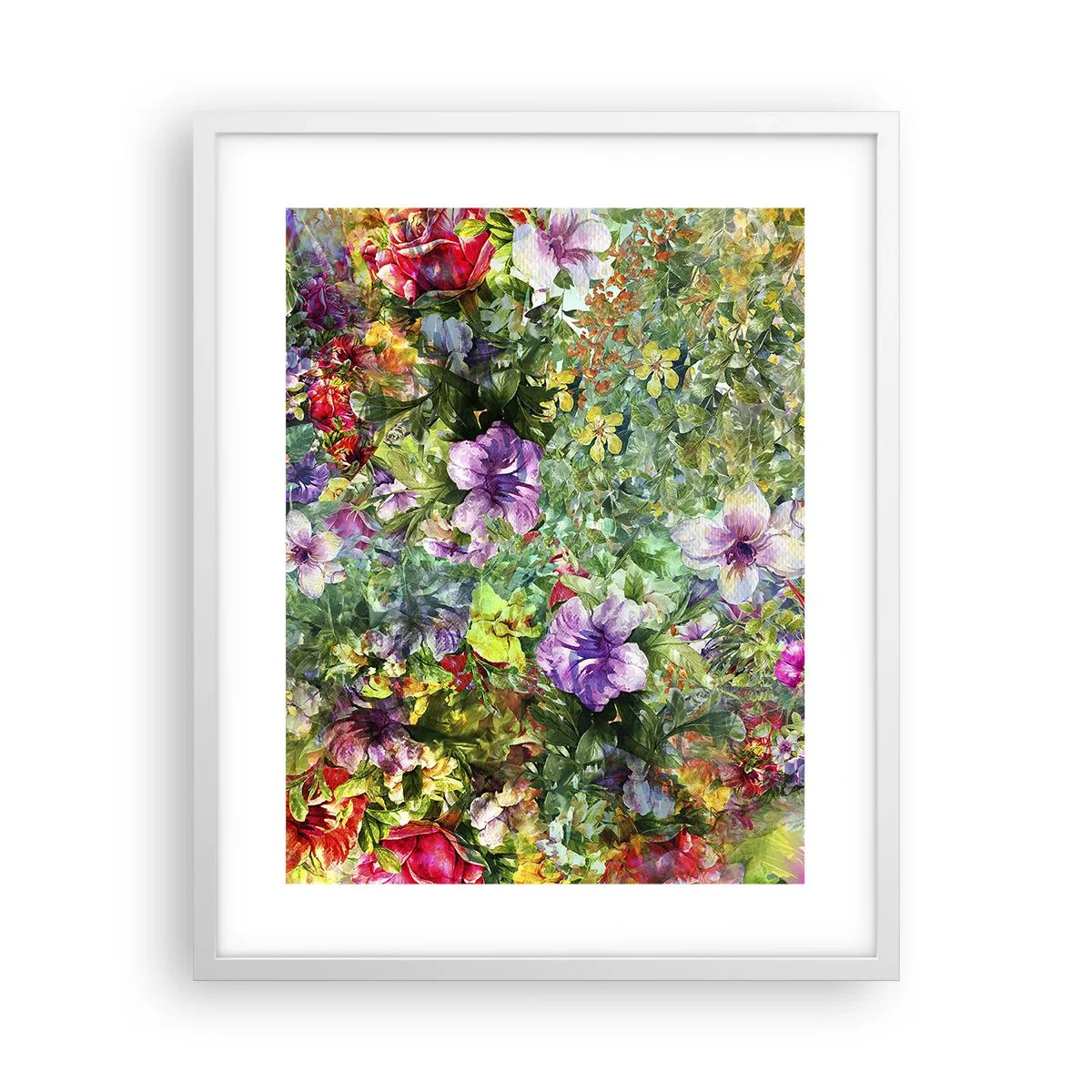 Poster in einem weißen Rahmen - In Blumen für das Verderben - 40x50 cm