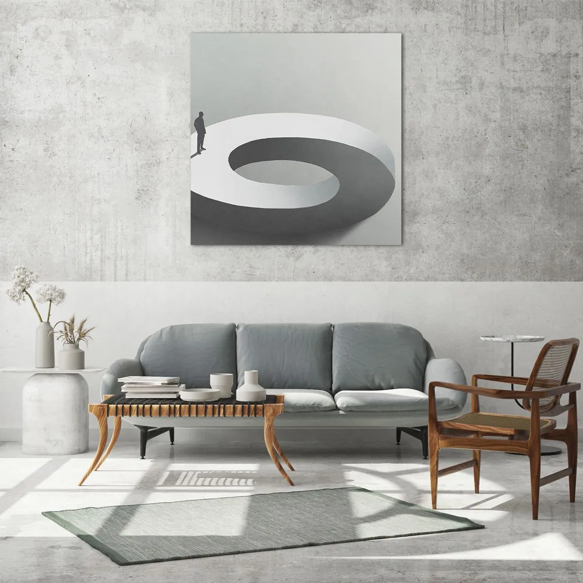 Glasbild - Bild auf glas - Und wie soll man davon klug werden - 60x60 cm