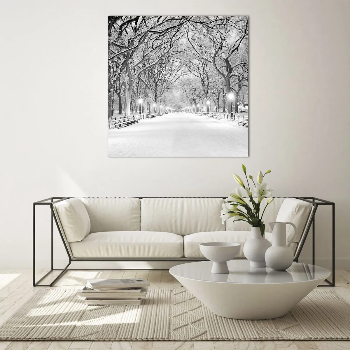 Glasbild - Bild auf glas - Vier Jahreszeiten - Winter - 30x30 cm