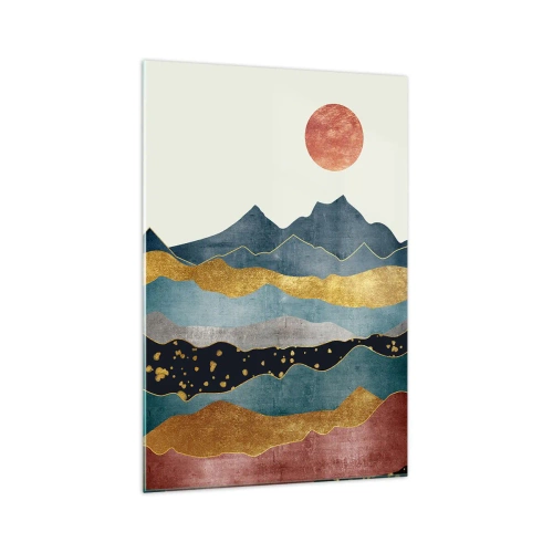 Glasbild - Bild auf glas - Ein Querschnitt durch die Welt - 70x100 cm