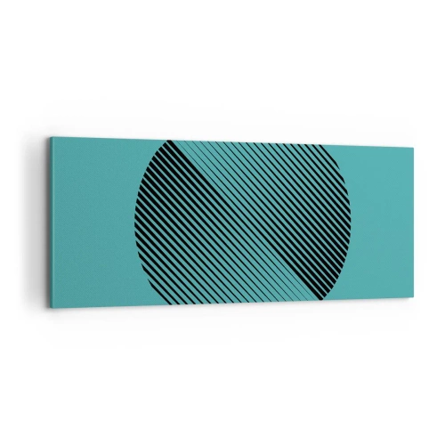 Bild auf Leinwand - Leinwandbild - Kreis – eine geometrische Variante - 100x40 cm