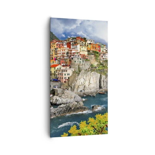 Bild auf Leinwand - Leinwandbild - Eine Gruppe umarmt die Felsen - 65x120 cm