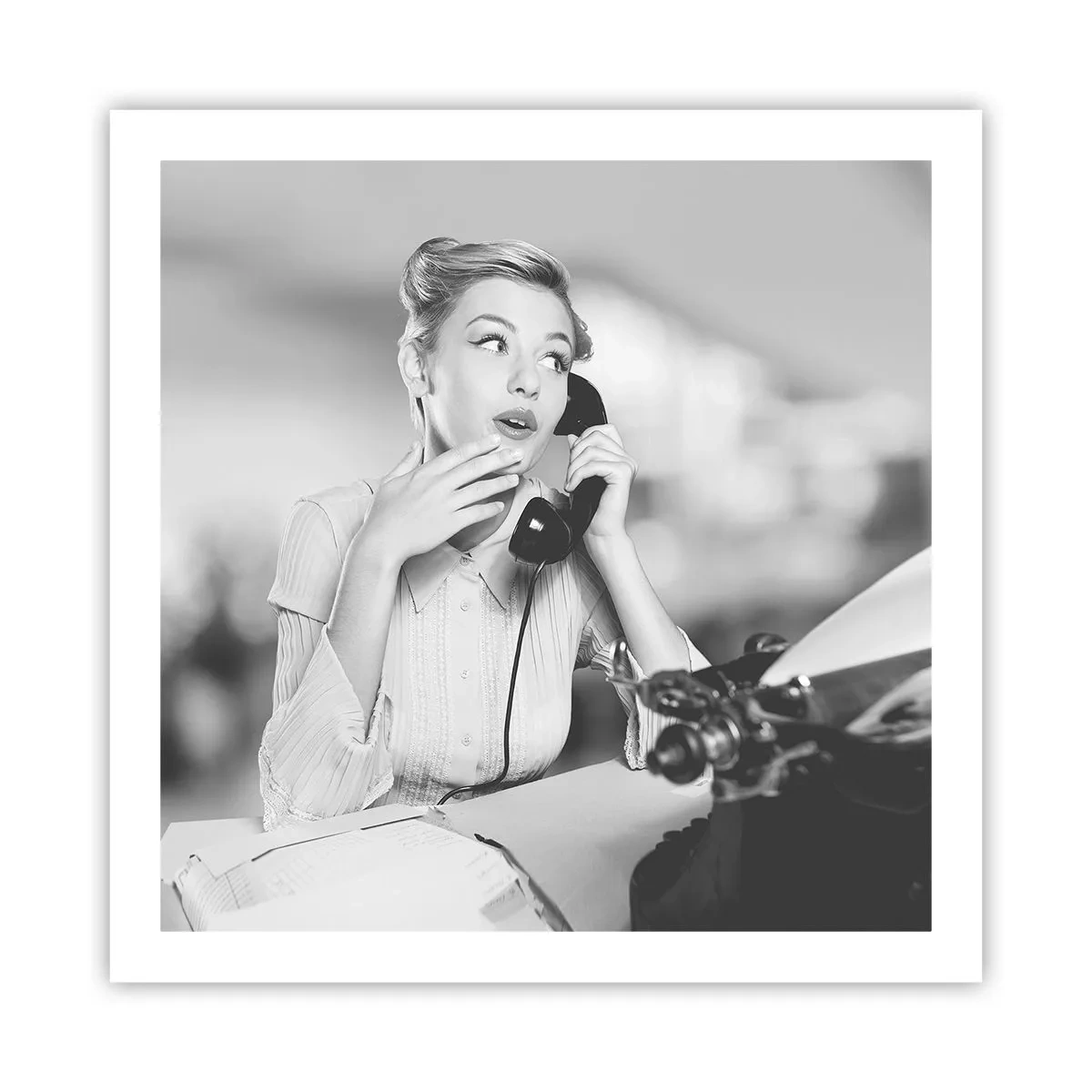 Poster - Hallo, wir sind in den 1950er Jahren. - 60x60 cm