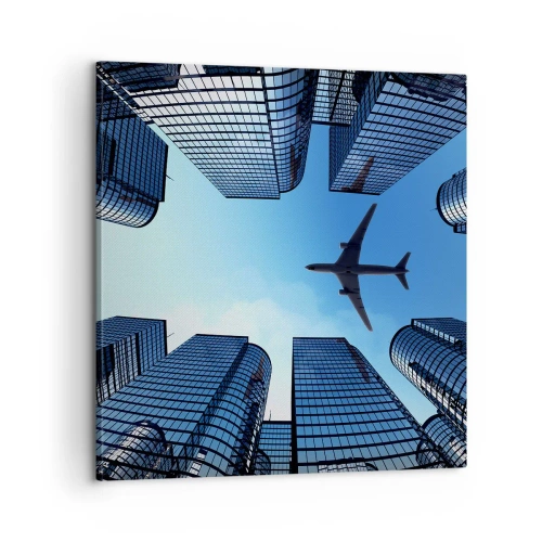 Bild auf Leinwand - Leinwandbild - Der Blick aus der Glasschlucht - 60x60 cm