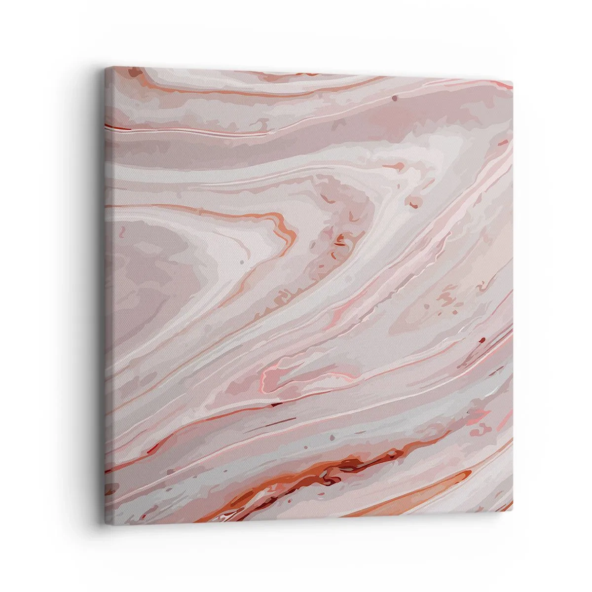 Bild auf Leinwand - Leinwandbild - Rosa Flüssigkeit - 30x30 cm