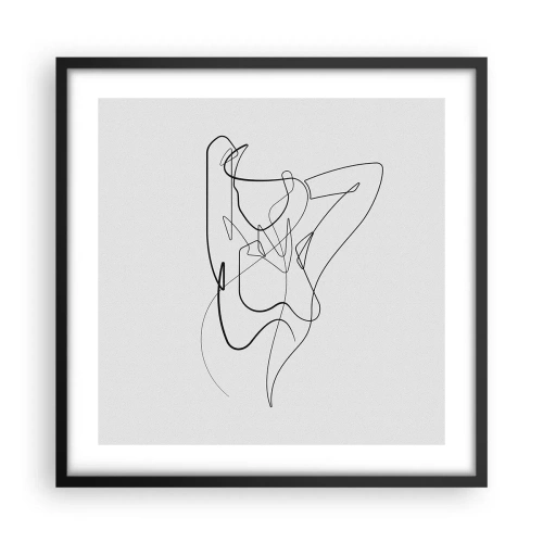 Poster in einem schwarzem Rahmen - So, wie du wirklich bist ... - 50x50 cm