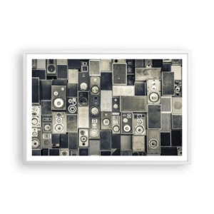 Poster in einem weißen Rahmen - Und es ist alles in Ordnung - 91x61 cm