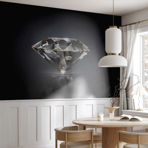 Selbstklebende Fototapete Deluxe Sticker - Beste Freundin - Diamant, Diamant, Edelstein - 500x350 cm