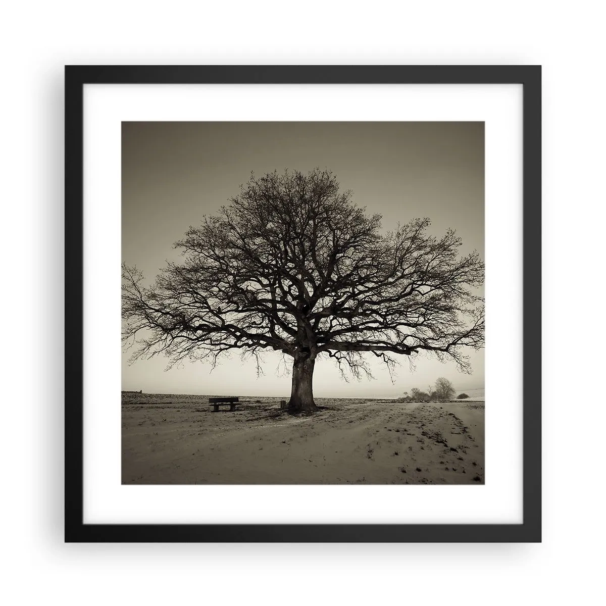 Poster in einem schwarzem Rahmen - Von hier zu Ewigkeit - 40x40 cm