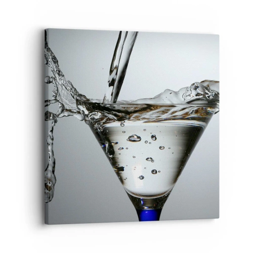 Bild auf Leinwand - Leinwandbild - Am Rand der Tasse - 30x30 cm