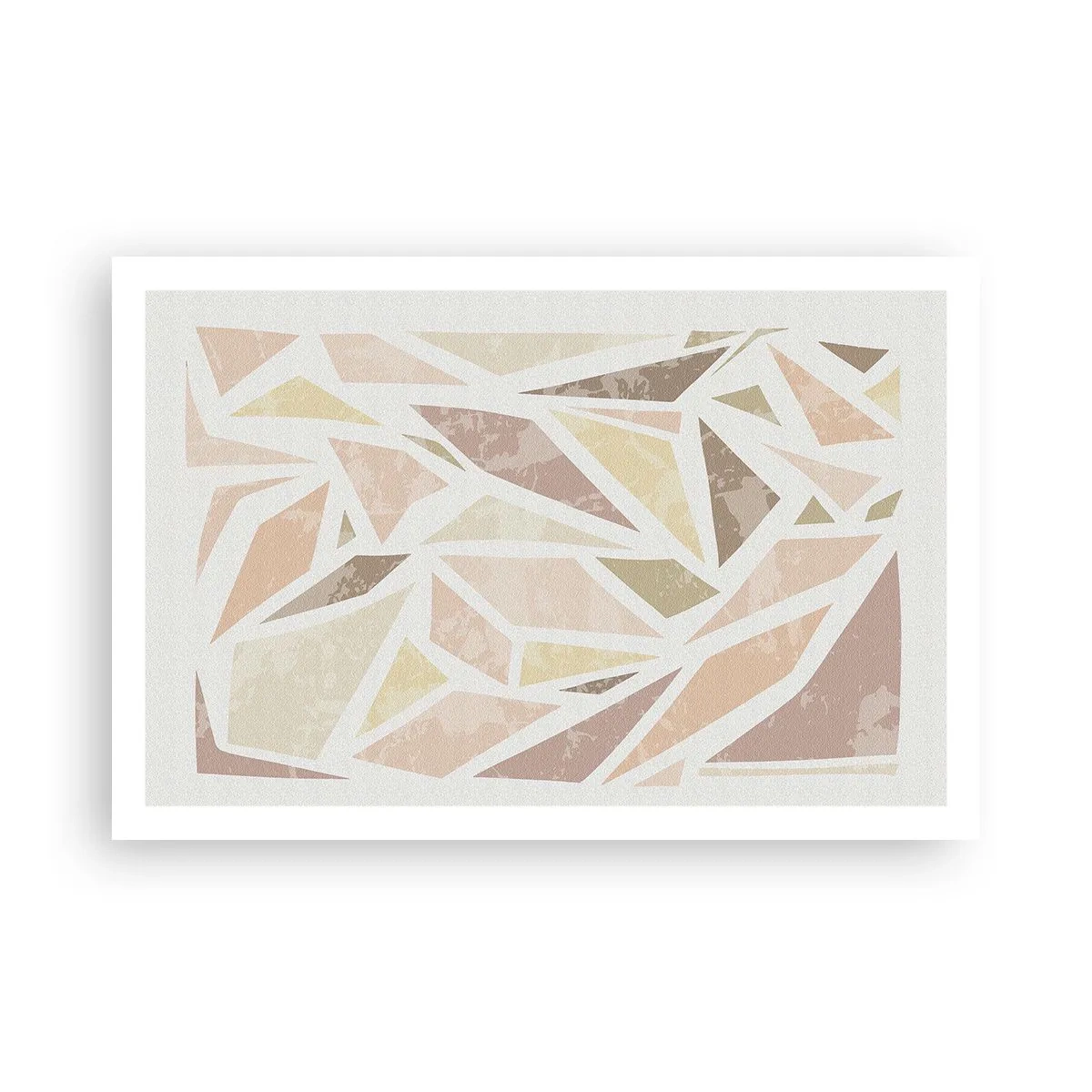 Poster - Buntglas-Komposition - 91x61 cm