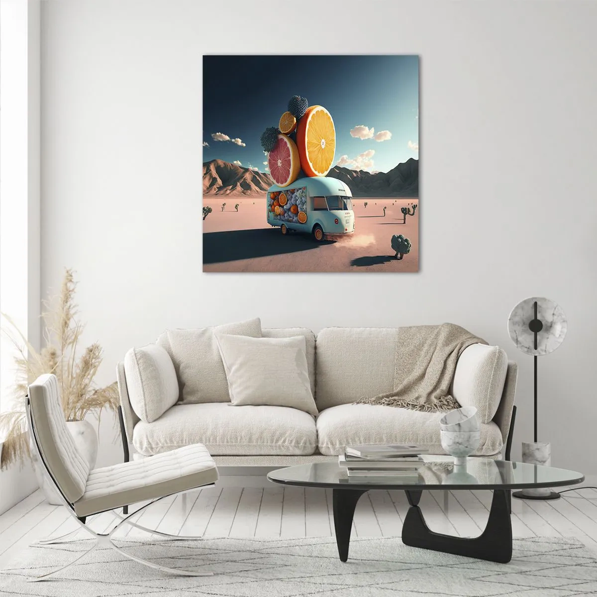 Glasbild - Bild auf glas - Geschmack von Urlaub - 70x70 cm