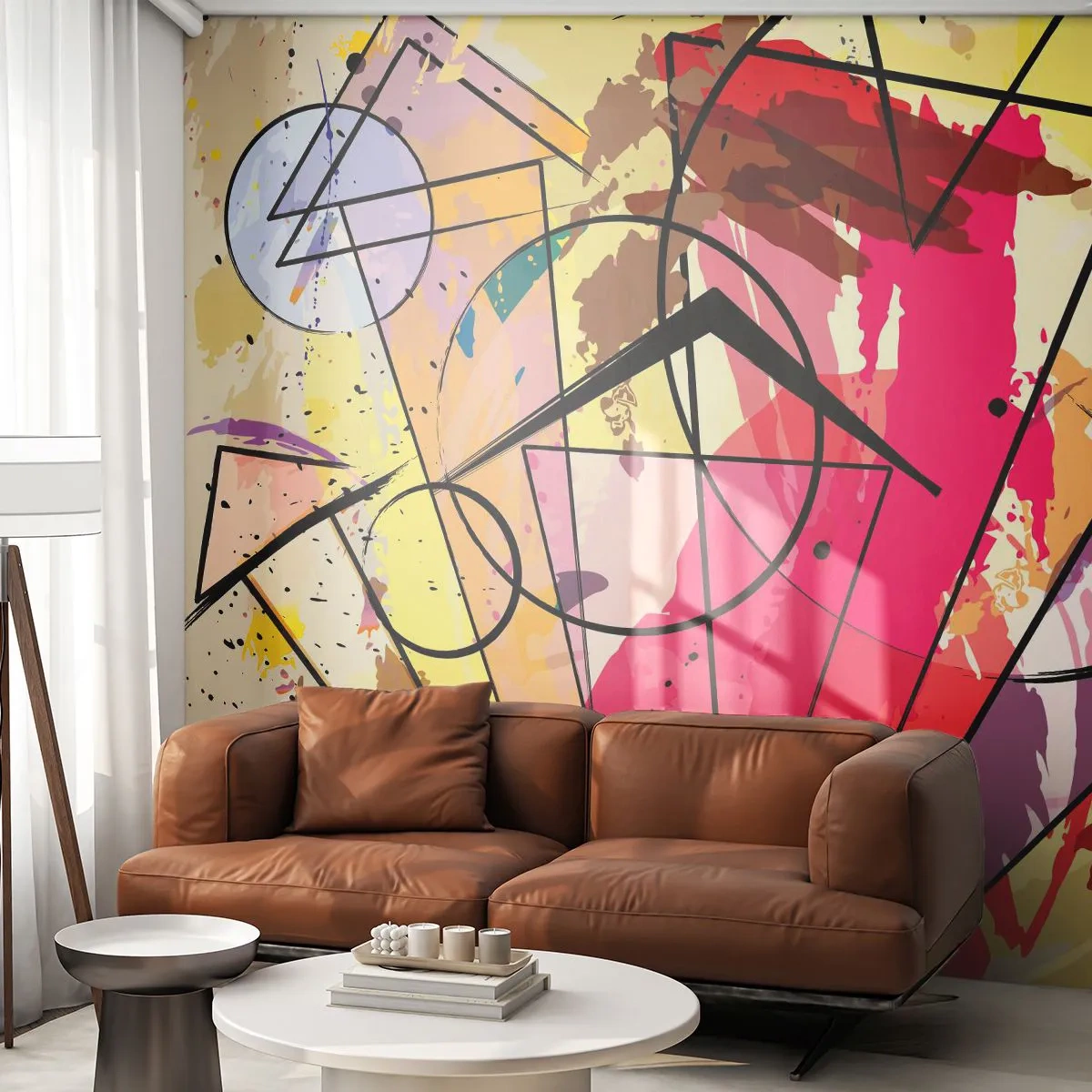 Fototapete Premium Sand - Explosion - Abstraktion, Stück, Grafik - 350x256 cm