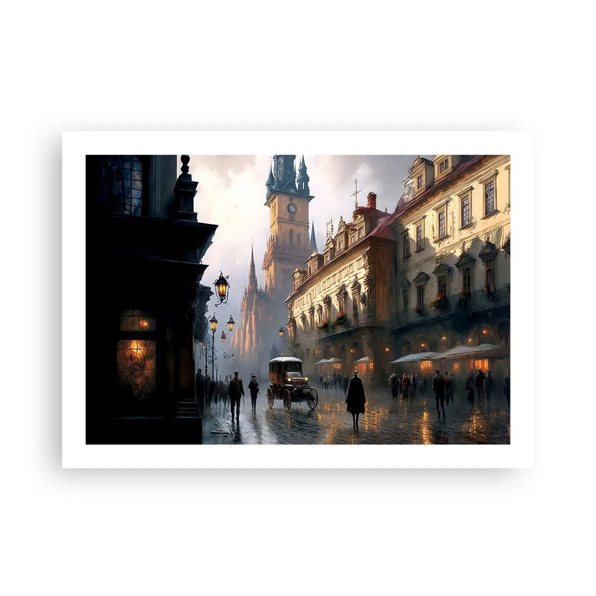 Poster - Charme eines Prager Abends - 70x50 cm