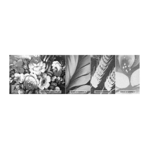 Fototapeten Muster Premium Canvas - Schön auch in Grau - Abstraktion, Blumen, Stück - 100x30 cm