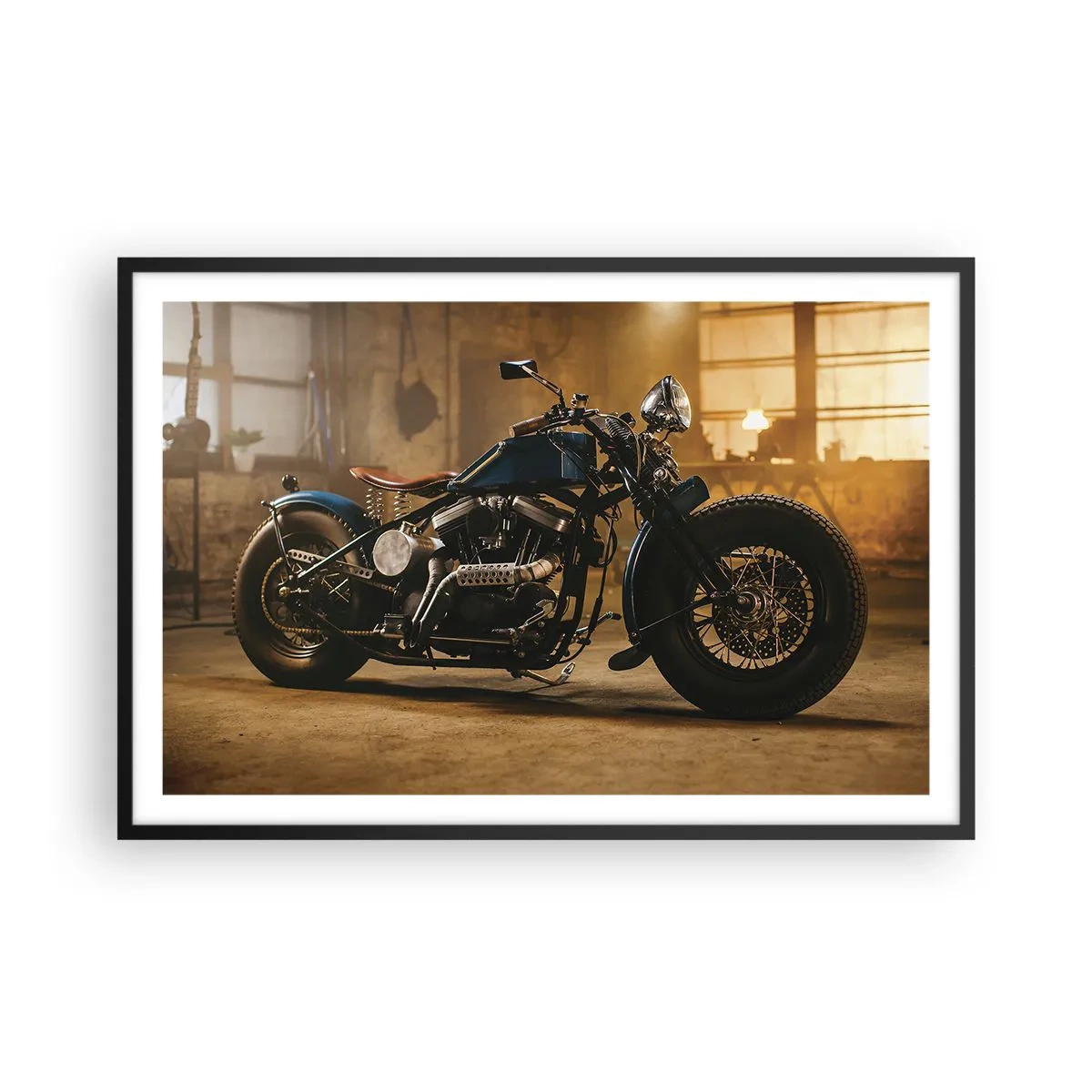 Poster in einem schwarzem Rahmen - Ich kann alles  - 91x61 cm