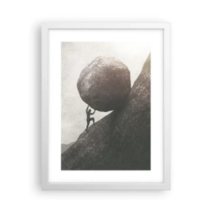 Poster in einem weißen Rahmen - Ich glaube wider alle Hoffnung - 30x40 cm