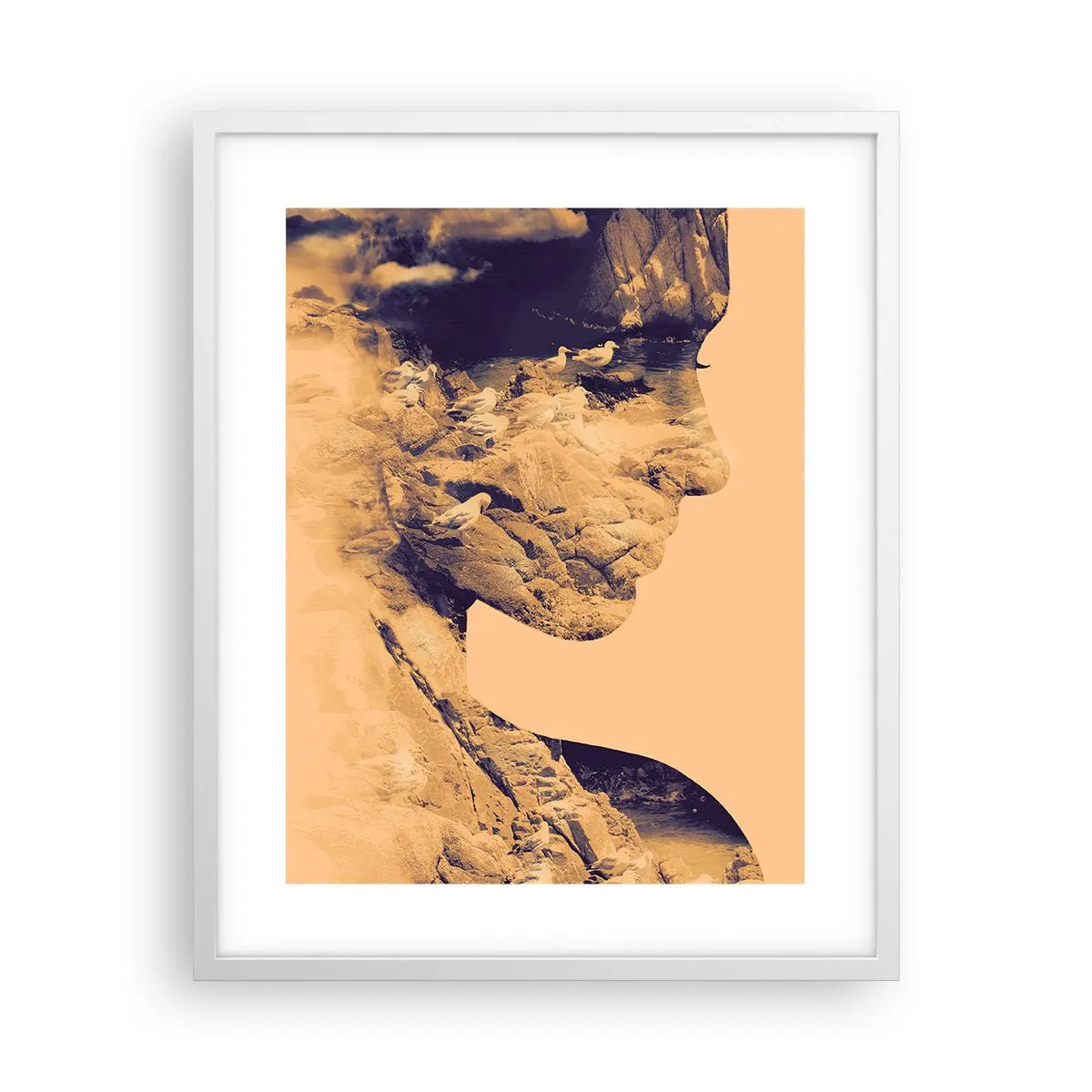 Poster in einem weißen Rahmen - Von Natur aus schön - 40x50 cm