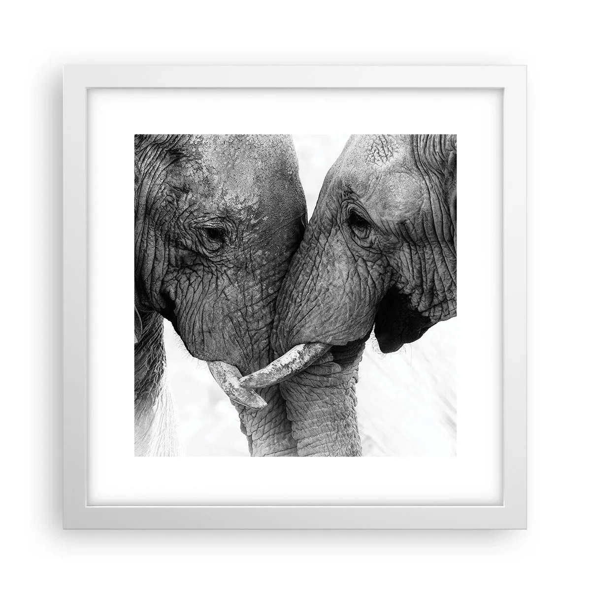 Poster in einem weißen Rahmen - Herzliches Geständnis - 30x30 cm