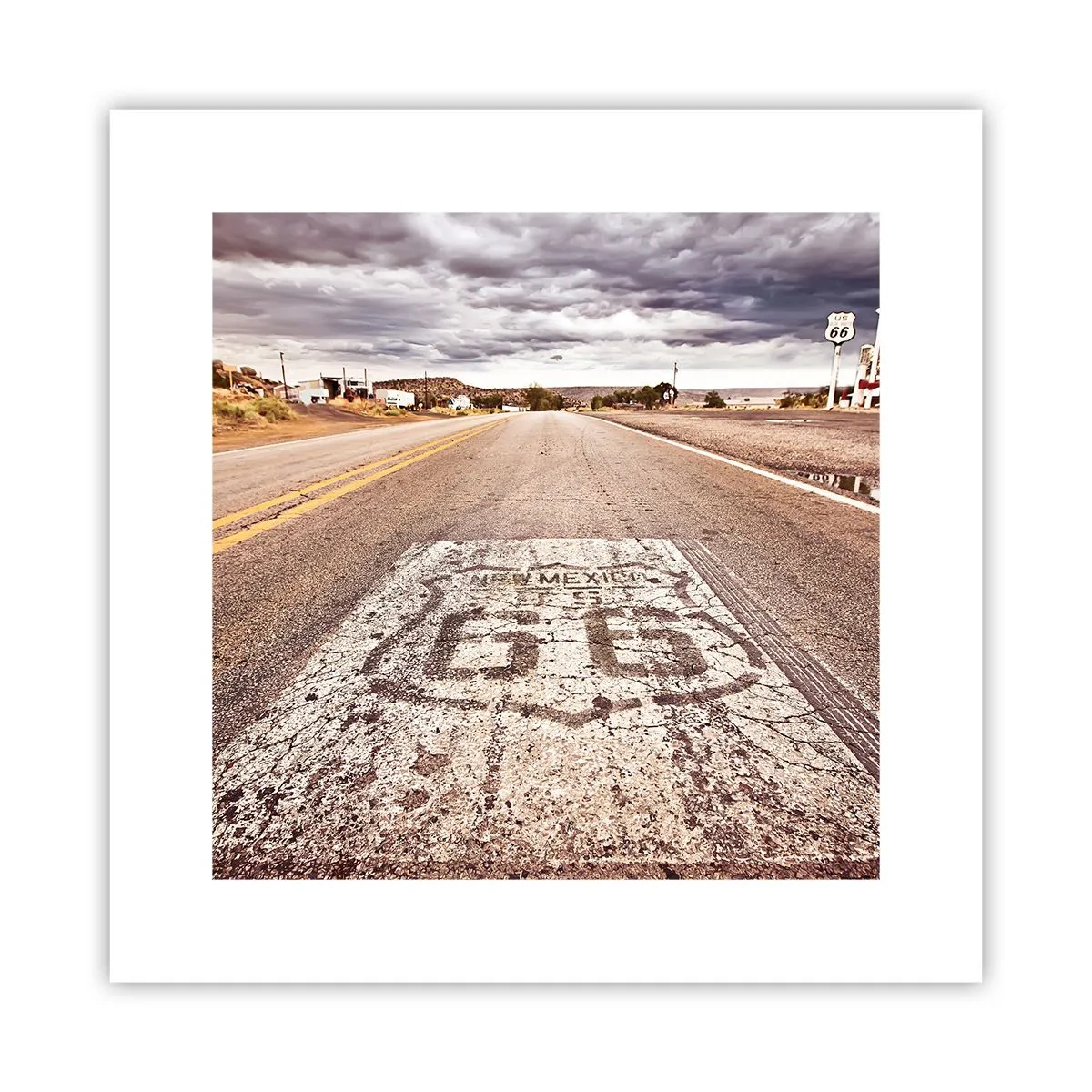 Poster - Mother Road - eine amerikanische Legende - 30x30 cm
