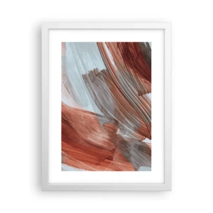 Poster in einem weißen Rahmen - Herbst und windige Abstraktion - 30x40 cm