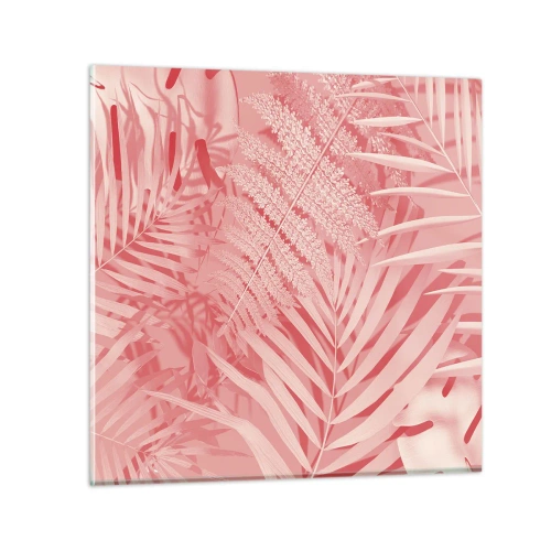 Glasbild - Bild auf glas - Rosa Konzept - 30x30 cm