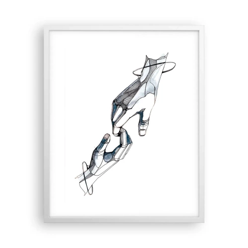 Poster in einem weißen Rahmen - Eine gute Geste - 40x50 cm