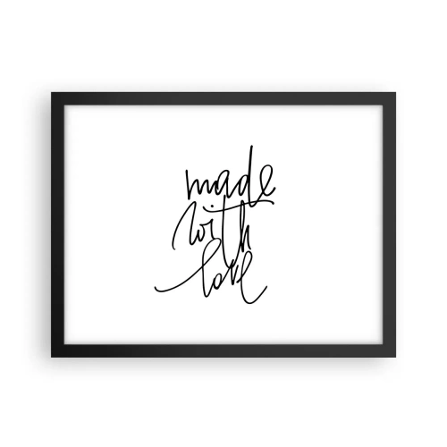 Poster in einem schwarzem Rahmen - Die beste Marke - 40x30 cm