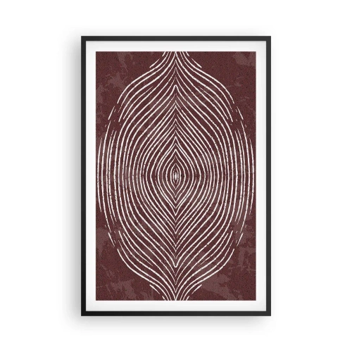 Poster in einem schwarzem Rahmen - Der Raum spricht - 61x91 cm