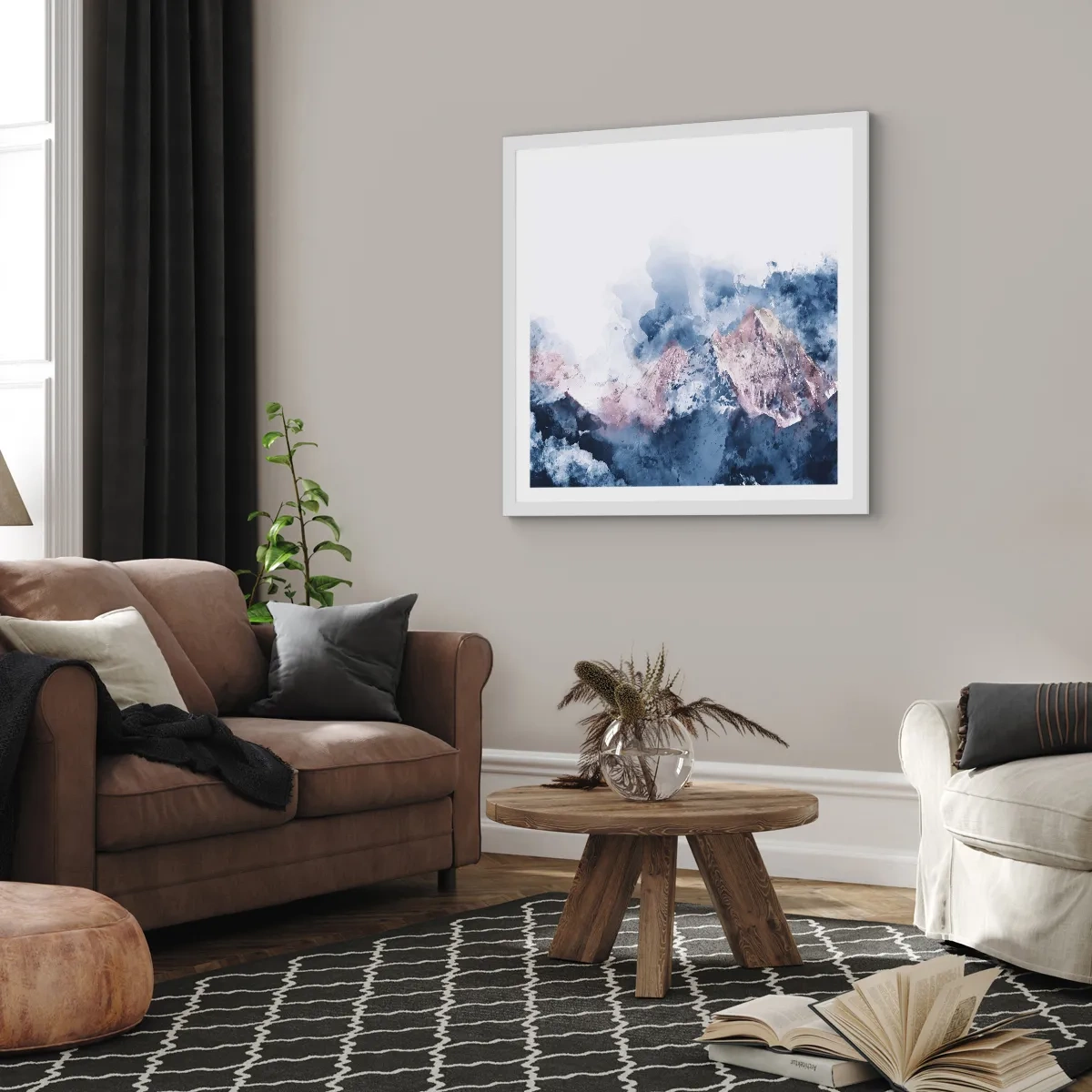 Poster in einem weißen Rahmen - Das sind die Spitzen! - 50x50 cm