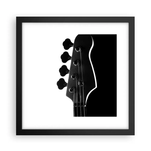 Poster in einem schwarzem Rahmen - Rockige Stille - 30x30 cm