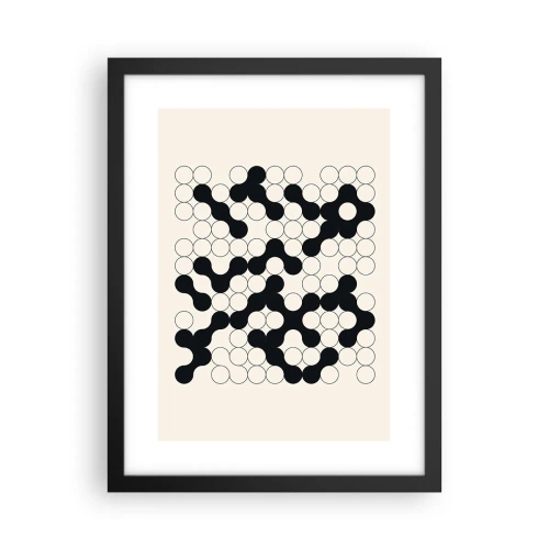 Poster in einem schwarzem Rahmen - Chinesisches Spiel – Variation - 30x40 cm