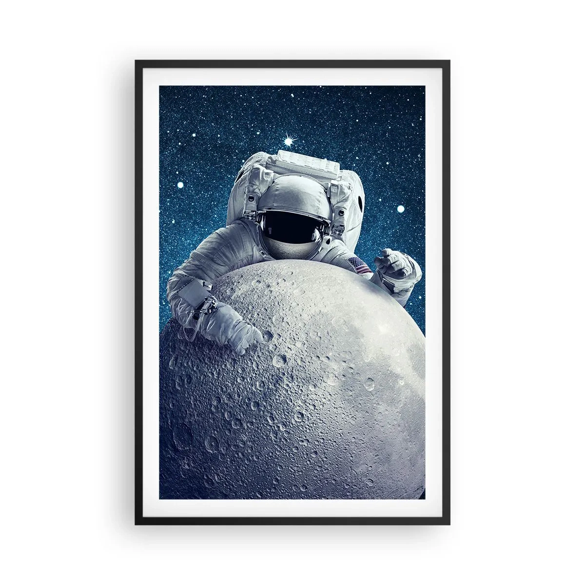 Poster in einem schwarzem Rahmen - Weltraumjoker - 61x91 cm