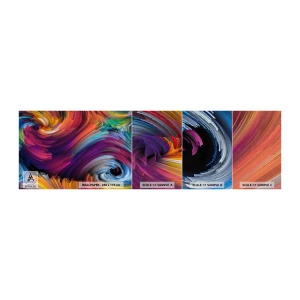 Fototapeten Muster Premium Canvas - Der Beginn einer neuen Welt - Abstraktion, Stück, Modernes Muster - 100x30 cm