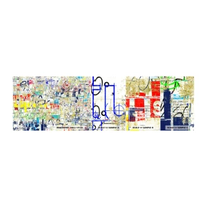 Fototapeten Muster Selbstklebend Deluxe Sticker - Es freut einfach die Augen - Graffiti, Wandgemälde, Jugend - 100x30 cm