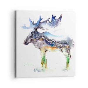 Bild auf Leinwand - Leinwandbild - Der Held eines Wintermärchens - 70x70 cm