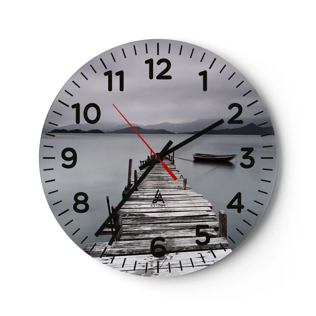 Wanduhr - Glasuhr - Du kannst morgen gehen - 30x30 cm