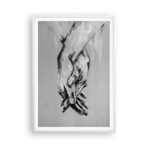 Poster in einem weißen Rahmen - Anfang… - 70x100 cm